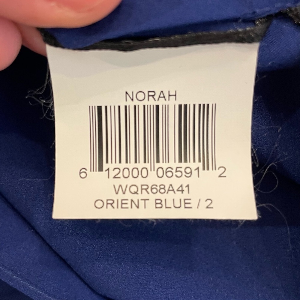 New BCBGMaxazria Norah Blue Sleeveless Evening Dress Gown Size 2 Bridesmaid Prom - Picture 14 of 15